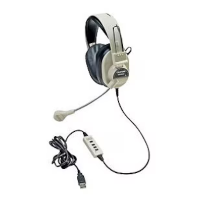 3066-USB-CT - Califone Stereo USB Headset w Mic
